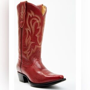 Shyanne Lucille Red Snip Toe Cowboy Boots 11M